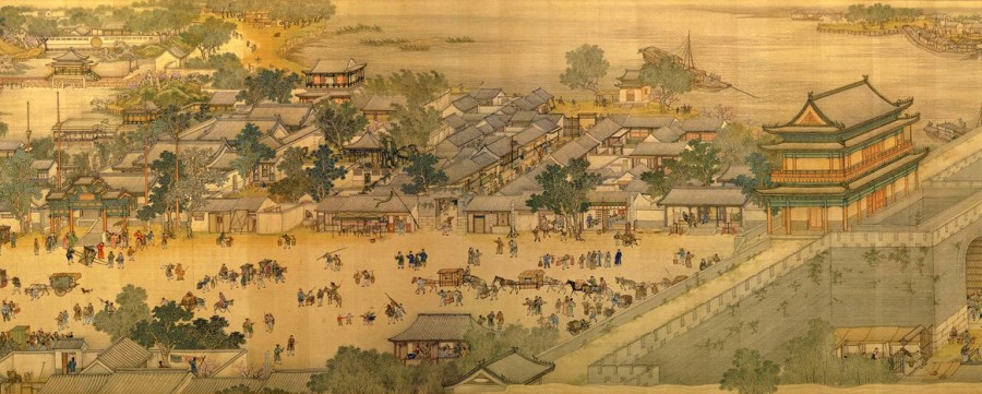 Along-the-River-During-Qingming-Festival-Silk-Painting