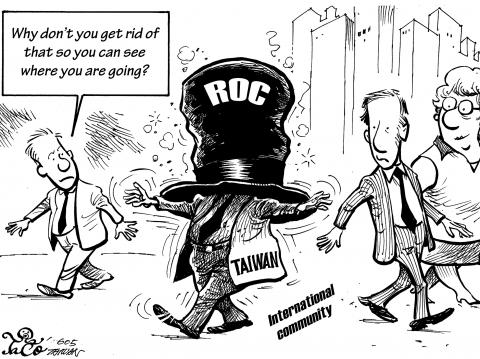 Karykatura z "Taipei Times".